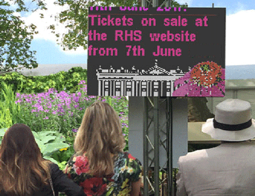 LED Signs at RHS Chelsea